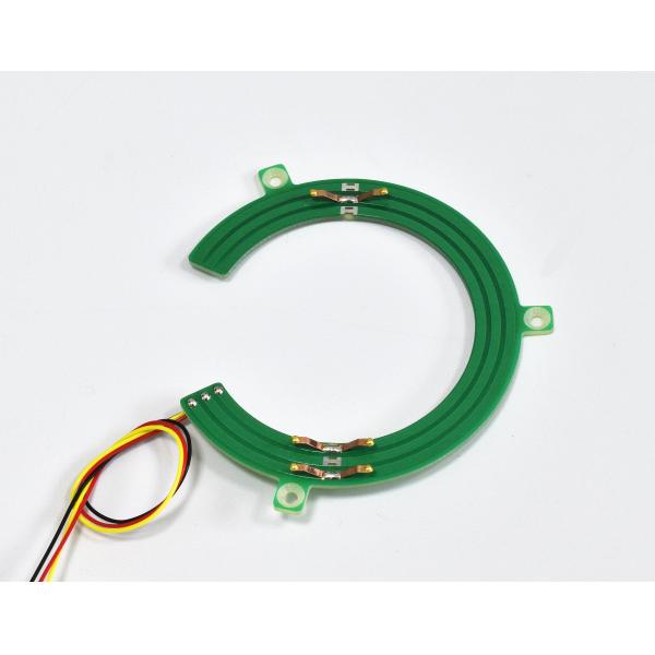 Quality Flat Pancake Slip Ring Thin Space Through Bore 55mm 0-5VDC For Electrombile for sale