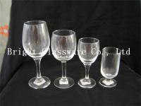 China freezer drinking glass cups, wine goblet glass factory