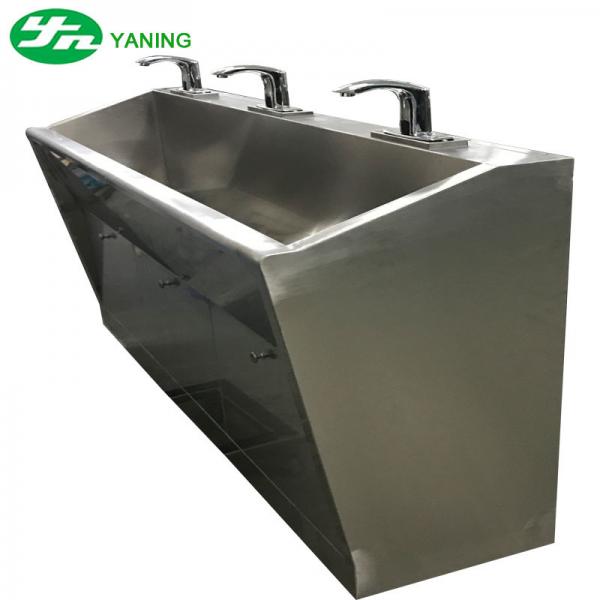 Quality 3 Person Multi Station Hand Wash Sinks , Industrial Stainless Steel Sink for sale