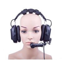 China Headband Ear Headband XLR-4 Double Noise Cancel Intercom Earpiece for sale