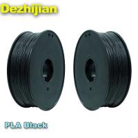 China ODM PLA 3d Printer Filament Dimensional Accuracy +/- 0.03 mm 1 kg Spool 1.75 mm Black factory