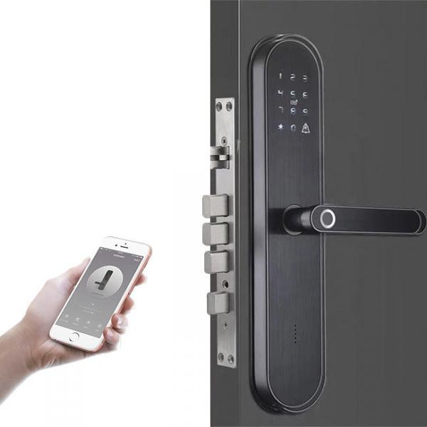 Quality Password Tuya Smart Door Lock Inteligent Star Gray With Magnetic Card for sale
