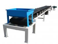 China Automatic Material Handling Conveyors With Hopper Steel Belt Conveyor factory