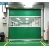 China Automatic 0.7m/S 0.8mm Curtain PVC Roller Shutter Doors factory