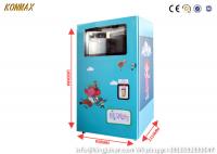 China 70g/Cup Cash QR Code Soft Ice Cream Vending Machine Tempered Glass Panel factory