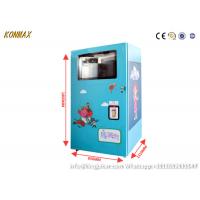 China 70g/Cup Cash QR Code Soft Ice Cream Vending Machine Tempered Glass Panel factory