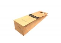 China Sustainable Natural Custom Printed Wine Boxes With Window Die Cut Handle factory