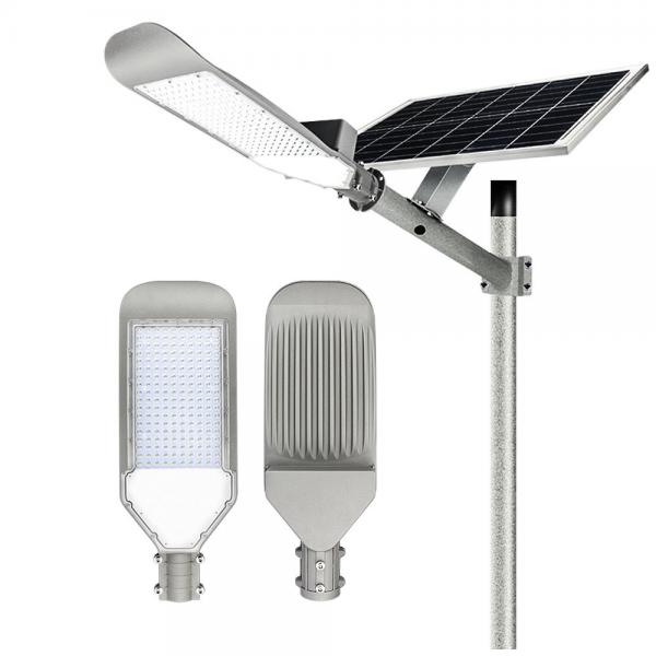 Quality Waterproof Led Solar Street Light 100w 140w Outdoor High Lumen Die Casting Smd Cob Dc 5kg for sale