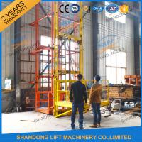 China 700kgs 4m Warehouse Elevator Lift Vertical Guide Rail Lift Vertical Cargo Lift Elevator CE TUV factory