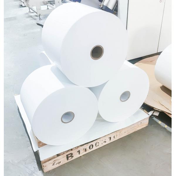 Quality Tire Glue Type Adhesive PE Label Material Roll 80u Face Thickness for sale