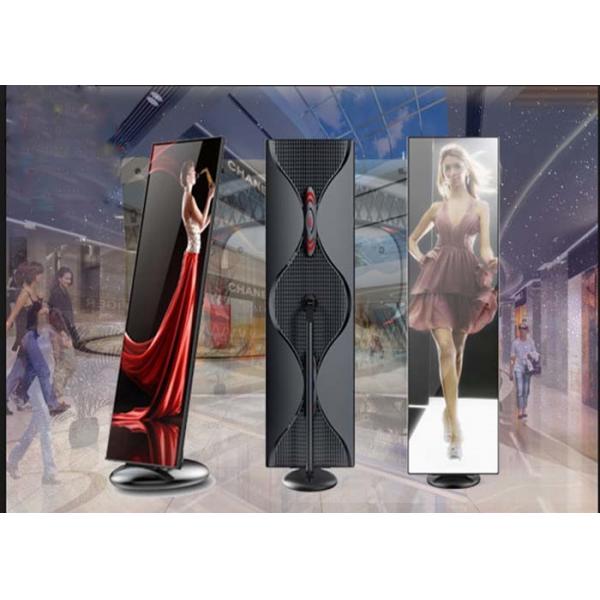 Quality Free Standing Led Poster Display , Ultra Thin  Mirror Led Screen 600-800nits for sale