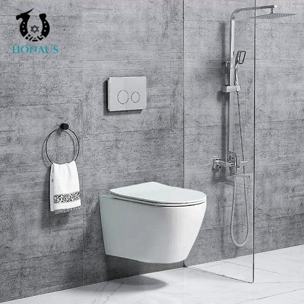 Quality Ceramic High Temperature Forged Luxury CE Hotel Restaurant Wall Hung Toilet Bowl for sale