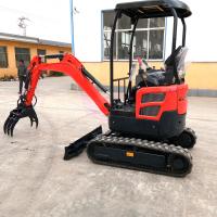 Quality Telescopic Track Mini Crawler Excavator 2000kg Mini Excavation Equipment for sale