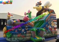 China Bee Commercial Inflatable Slide With Full Printing , inflatable slip and slide factory