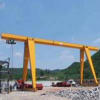 China Warehouse A Frame Lifting Gantry Crane A5 With Electric Wire Rope Hoist factory