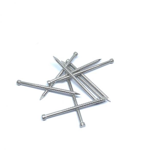 Quality 50 X 2.8mm Annular Ring Shank Stainless Steel Lost Head Nails For Timbers for sale
