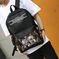 China Wholesale Men Casual Backpack School Bag For College Students Canvas Camouflage Youth Backpack factory