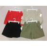 China 4 Color Red Green Black Loose Casual Shorts Womens 53% Linen 43% Rayon factory