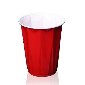 Quality 450ml 16 OZ PP Red Plastic Disposable Cup 95mm 56mm 116mm for sale