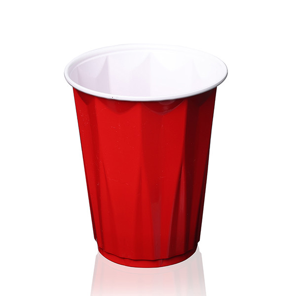 Quality 18oz PP Red Plastic Disposable Cup 500ml BPA Free for sale