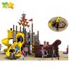 China Kids Plastic Playground Slide Pirate Ship Adventure Playground Equipment factory