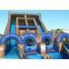 China Challenging Yard Giant Inflatable Obstacle Course 30 Meters Long Fireproof factory