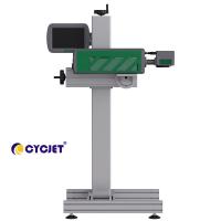 China CYCJET LC30F Fly Laser Marking Machine For Glass Bottle Date Marking Printer factory