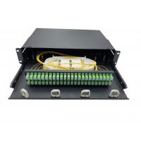 China Data Center Cabinet Rack Mount 65dB Fiber Optic Patch Panel for sale