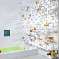 China Customized Hot Melt Glass Brick Blocks Bubble Wall Partition Project Landscape for sale