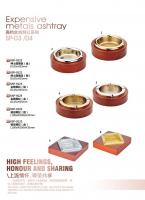 China round deluxe ashtray,stainless steel hotel products factory