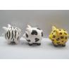 China Personalized Ceramic Piggy Banks Animal Pattern Free Hand Painted Novelty Design factory