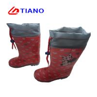 China Girl'S EVA Foam Print Lining 25-33 PVC Rain Boots factory