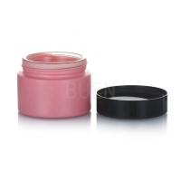 Quality Rose Gold Glass Cosmetic Jars Cream 1oz , Non Toxic Empty Cosmetic Containers for sale