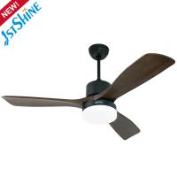 Quality Dimmable LED Solid Wood Ceiling Fan With Light 3 Speed Choice for sale