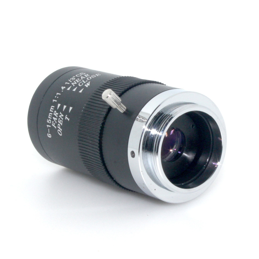 China Customized Design Megapixel Varifocal Lens  6-15mm CCTV Manual Iris Lens factory