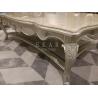 China Luxury Elegant Hand Carved Marble Top With Wood Top Coffee Table For Sale factory