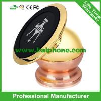 China Gold Metal 360 Degree Rotation Magnetic Car Mount Universal Mobile Phone car holder for sale