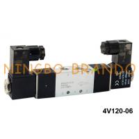 China 4V120-06 Airtac Type 5/2 Pneumatic Double Solenoid Valve 24VDC 220VAC for sale