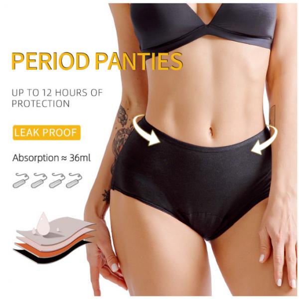 Quality High Rise Period Underwear Panties Cotton 4 Layers Leak Proof Menstrual Panties for sale