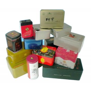 Quality 200g Green Tea Tin Box 0.35mm 4 Color Tea Storage Container for sale