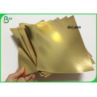China Painting 1 side Golden Color Water Resistant Washable Fabric 0.55mm For Wallets factory
