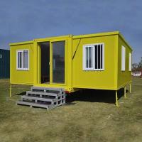 China 40 Ft Expandable Mobile Home with 2 Bedroom Expanding Container House and Steel Door factory