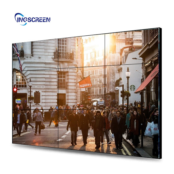 Quality Narrow Bezel LCD Video Wall 46 Inch Screen Digital Signage Lcd Advertising 2x2m 3x3m for sale