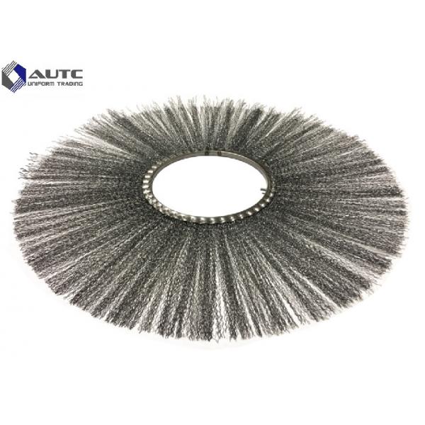 Quality Flat Style Steel Wire Snow Sweeper Brush Rotary Flat Ring Farms Runways for sale