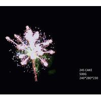 Quality Liuyang 24 Fireworks Shots 500G Cake With High Quality Provided Pyrotechnics for sale