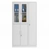 China 2 Glass Doors 3 Steel Doors Metal Storage Locker For File And Clothes factory