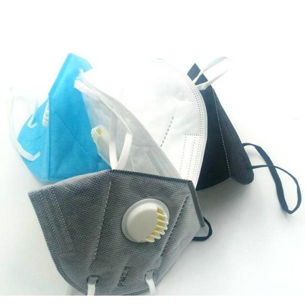 Quality Anti Dust FFP2 Foldable Dust Mask With Valve High Filtration Capacity for sale