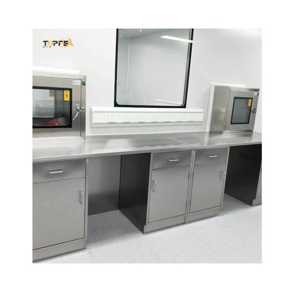 Quality Solid Stainless Steel Lab Bench Silver Chemical Resistant Laboratory Tables for sale