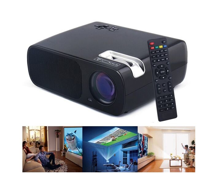 China 2600 Lumens 800x480 USB/HDMI/TV/AV/YPBPR/VGA/Audio Input LED Video Projector HD Home Theater Projector for sale