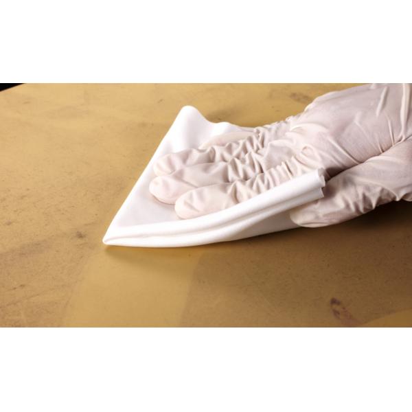 Quality 160gsm Laser Cut Microfiber Polyester Cleanroom Wipes for sale